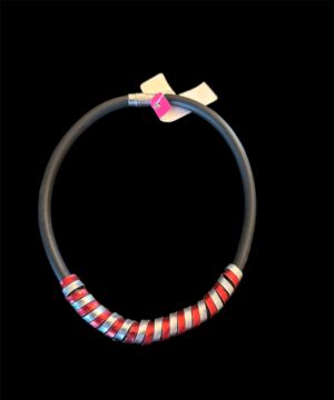 Ketting Laffertu Design Zilver Rood